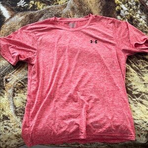 Under Armour Men's Heathered Red Drifit Tee